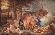 Bourdon, Sebastien Bacchus and Ceres with Nymphs and Satyrs oil painting
